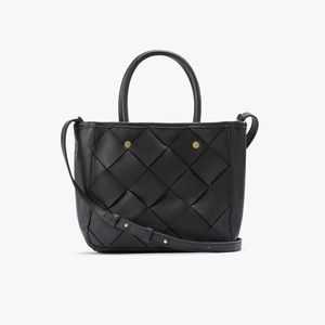 Nisolo Black Carry-All Handwoven Satchel